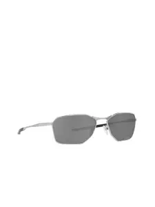 OAKLEY Men Lens & Rectangle Sunglasses with Polarised Lens 888392497673