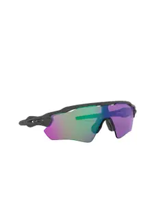 OAKLEY Half Rim Sports Sunglasses with UV Protected Lens 888392473578