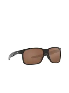 OAKLEY Men Rectangle Sunglasses with Polarised Lens 888392545589