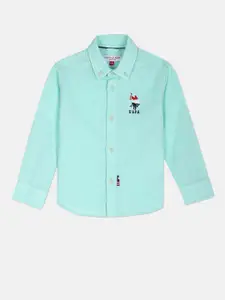 U.S. Polo Assn. Kids Boys Button Down Collar Cotton Casual Shirt
