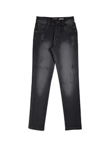 Gini and Jony Boys Mildly Distressed Heavy Fade Mid-Rise Jeans