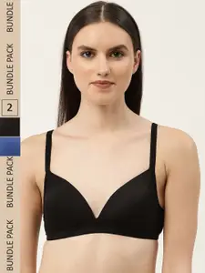 Leading Lady Pack Of 2 Lightly Padded Seamless T-Shirt Bra