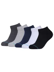 FABdon Men Pack Of 5 Ankle-Length Socks