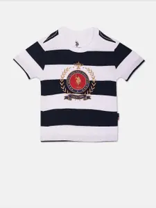 U.S. Polo Assn. Kids Boys Striped Cotton T-shirt