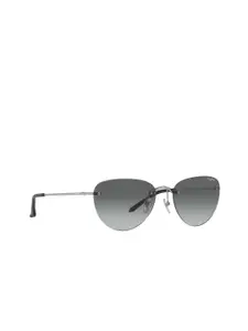 vogue Women Rimless Oversized Sunglasses with UV Protected Lens- 8056597390330