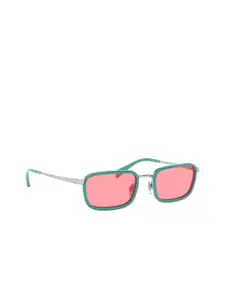 vogue Women Full Rim Rectangle Sunglasses with UV Protected Lens- 8056597204194