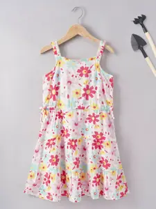 Ed-a-Mamma Multicoloured Floral A-Line Dress