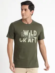 Wildcraft Brand Logo Printed Cotton T-shirt
