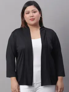 Rute Plus Size Cotton Open Front Shrug