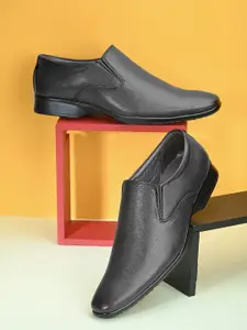 Provogue Men Leather Formal Slip-On Shoes