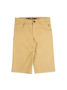 Gini and Jony Boys Mid-Rise Knee Length Cotton Shorts