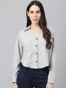 Xpose Spread Collar Casual Shirt