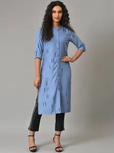 W Geometric Printed Straight Regular Kurta