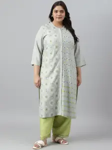 W Ethnic Motifs Printed Straight Kurta
