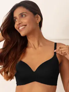 Nykd Lightly Padded Non-Wired Cotton T-shirt Bra