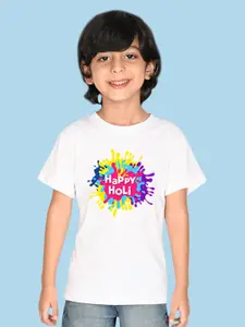 NUSYL Boys Typography Printed Cotton T-shirt