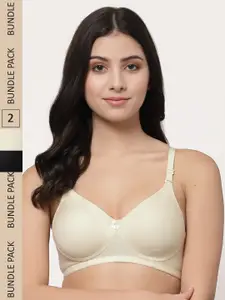 College Girl Pack of 2 Cotton T-shirt Bra - Lightly Padded