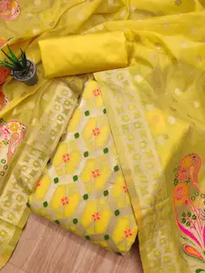 KALINI Ethnic Motifs Printed Unstitched Dress Material