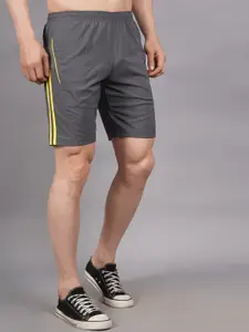 Shiv Naresh Men Striped Rapid-Dry Training or Gym Shorts