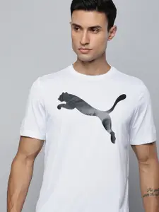 Puma Men Round Neck Brand Logo Printed T-shirt