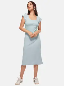 IZF A-Line Midi Dress With Side Slits