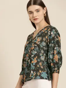 her by invictus Floral Print Top