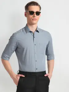 Arrow Slim Fit Micro Checked Pure Cotton Casual Shirt