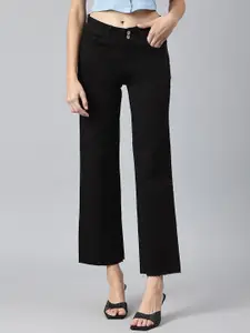 Xpose Women Comfort Wide Leg Stretchable Cotton Jeans