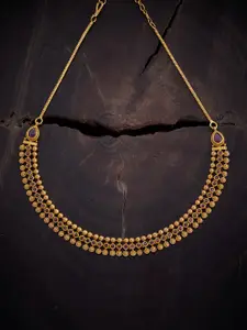 Kushal's Fashion Jewellery Gold-Plated Stones Studded Necklace