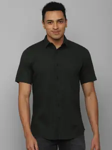 Allen Solly Men Striped Short Sleeves Pure Cotton Slim Fit Casual Shirt