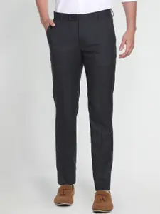 Arrow Men Flat-Front Mid-Rise Formal Trousers