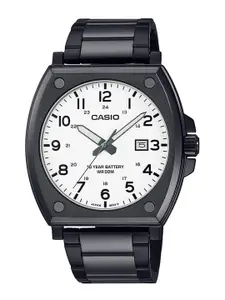 CASIO Men Stainless Steel Bracelet Style Straps Analogue