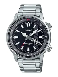 CASIO Men Stainless Steel Bracelet Style Straps Analogue Watch A2114