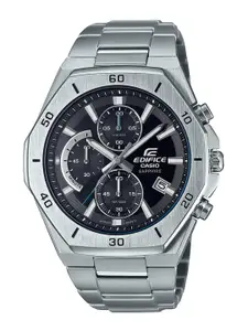 CASIO Men EDifice EFB-680D-1AVUDF Black Analog Dial Silver Stainless Steel Band EX550