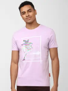 SIMON CARTER LONDON Graphic Printed And Embellished Slim Fit T-shirt