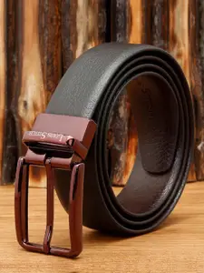LOUIS STITCH Men Reversible Textured Leather Formal Belt