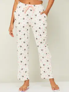 Ginger by Lifestyle Women Printed Mid-Rise Cotton Lounge Pants