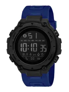 Shocknshop Men Bracelet Style Straps Digital Multi Function Watch WCH78Blue