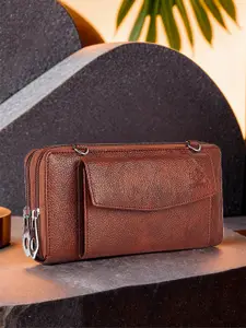 THE CLOWNFISH Women Synthetic Leather Zip Around Wallet