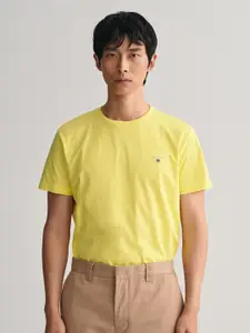 GANT Men Yellow T-shirt