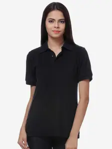 TEEMOODS Women Black Outdoor T-shirt