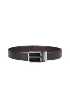 Da Milano Men Textured Tang Closure Leather Formal Belt