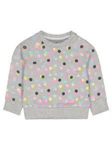 mothercare Girls Printed Cotton Sweatshirt