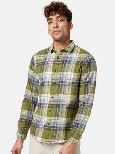 Urban Ranger by pantaloons Tartan Checks Cotton Slim Fit Casual Shirt