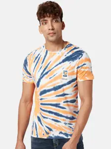 People Tie And Dye Slim Fit Pure Cotton T-shirt