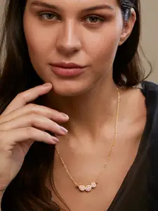 MINUTIAE Brass Gold-Plated Necklace