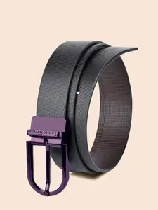 LOUIS STITCH 
Men Italian Leather Textured Reversible Belt