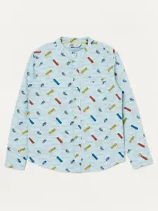 Fame Forever by Lifestyle Fame Forever by Lifestyle Boys Conversational Printed Cotton Casual Shirt