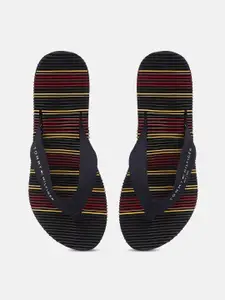 Tommy Hilfiger Women Striped Thong Flip-Flops