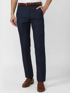 Van Heusen Men Mid-Rise Slim Fit Formal Trousers
